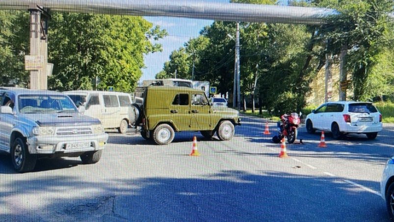 Место ДТП предоставлено Госавтоинспекцией Уссурийска