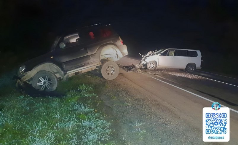 Водитель универсала пострадал в лобовом ДТП с "джипом" в Анивском районе УГИБДД УМВД России по Сахалинской области