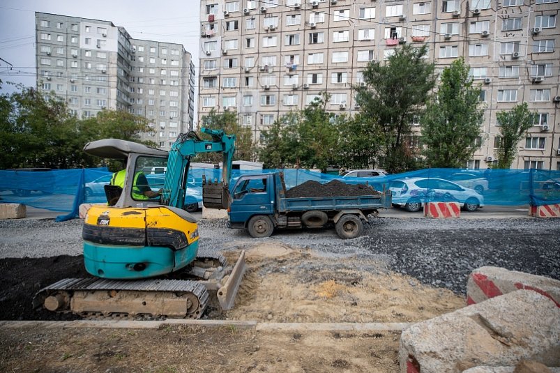 Скоро завершатся работы 300-метрового участка дороги к ВКБ №2 Алексей Корчагин, администрация Владивостока