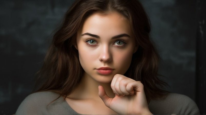 Девушка с запретом нейросеть