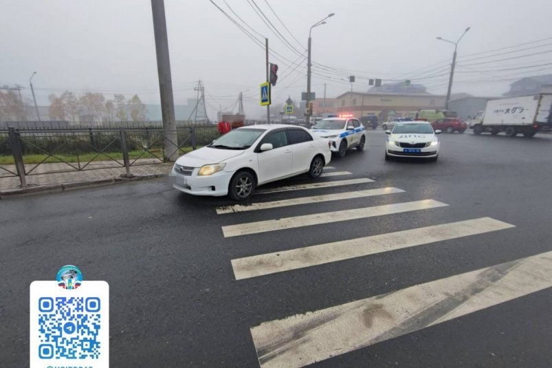 Женщину госпитализировали в результате ДТП в Южно-Сахалинске УГИБДД УМВД России по Сахалинской области