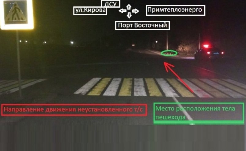 Схема ДТП в Находке Пресс-служба ОМВД России по г. Находке