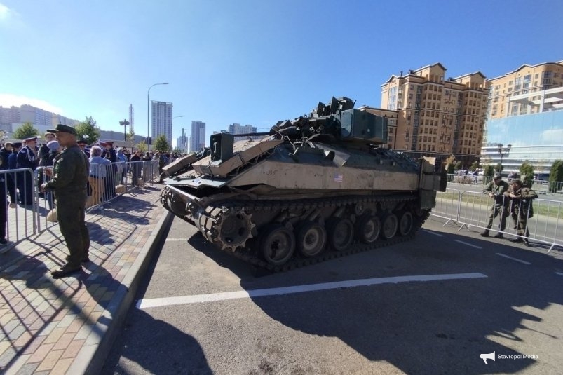 Выставка трофейной военной техники ВСУ и НАТО Сергей Бумагин, ИА Stavropol.Media