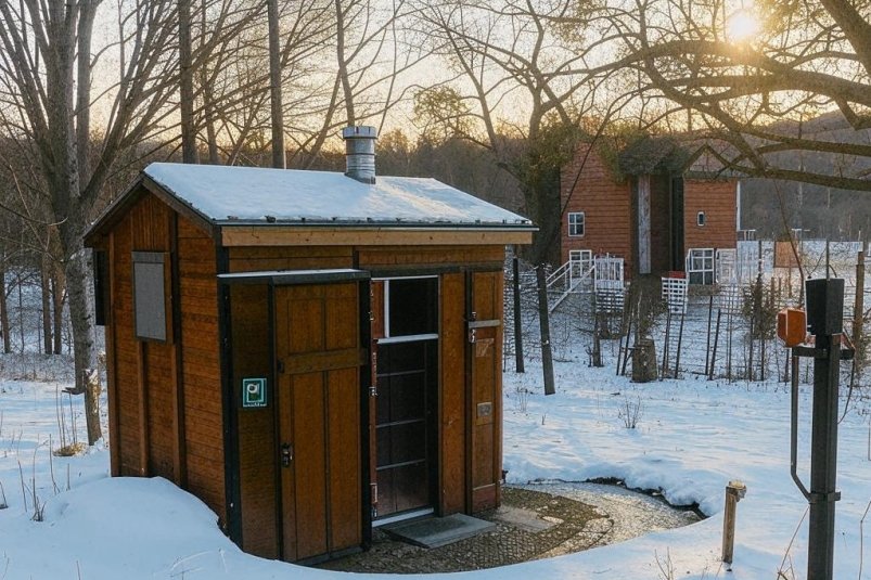 Что делать, если выгребная яма замерзла? Проще простого - возьмите 2 пачки соли Kandinsky