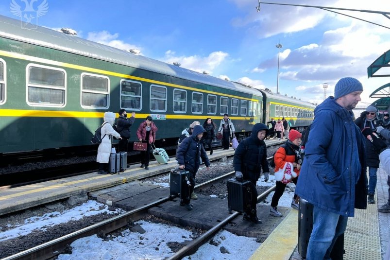 Возобновлено пассажирское сообщение через ЖДПП Пограничный на границе с Китаем Tg-канал (18+) ФТС России