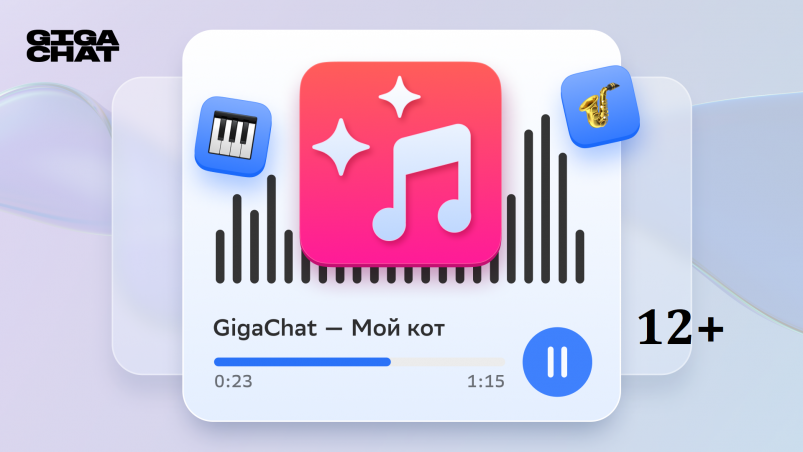 Музыка в GigaChat предоставлено банком