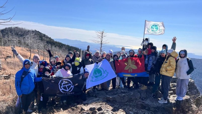 Воспитанники ДФК "Алеут" в походе ДФК "Алеут"