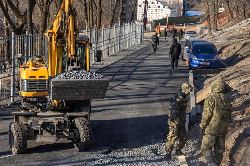 На улице Невельского во Владивостоке создают новый сквер Максим Долбнин, Администрация Владивостока