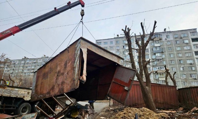 Во Владивостоке демонтировано более 900 незаконных объектов за год Администрация Владивостока