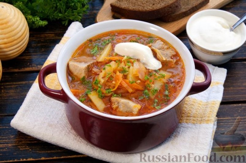 Уральские "толстые" щи russianfood.com