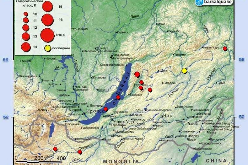 Землетрясение в Бурятии ЕГС РАН