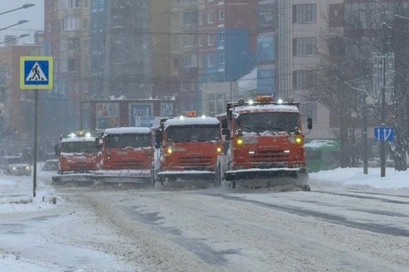 Расчистка Южно-Сахалинска пресс-служба администрации Южно-Сахалинска