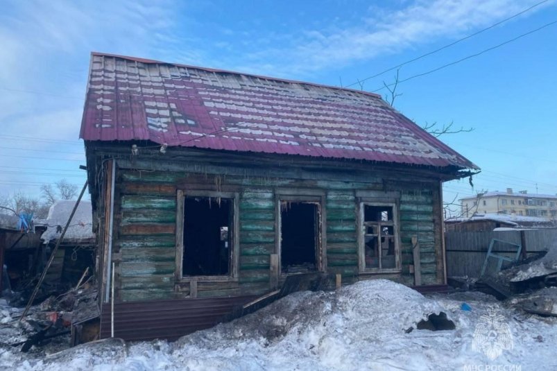 Частный дом горел в Свободном 17 января ГУ МЧС России по Амурской области