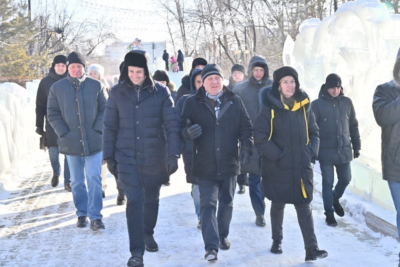 Губернатор и мэр выехали в объезд города Пресс-служба мэрии Хабаровска