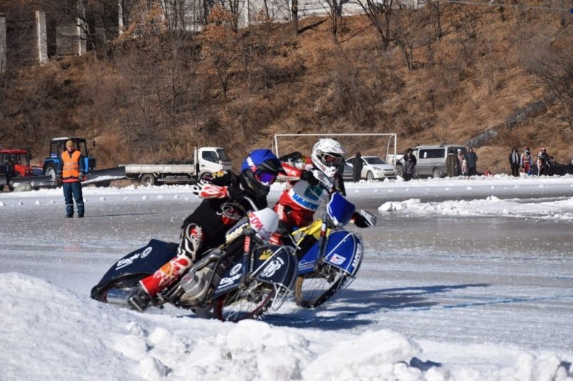 Финальный этап Чемпионата Приморского края по мотогонкам на льду (12+) в 2024 году тг-канал (18+) правительства Приморского края