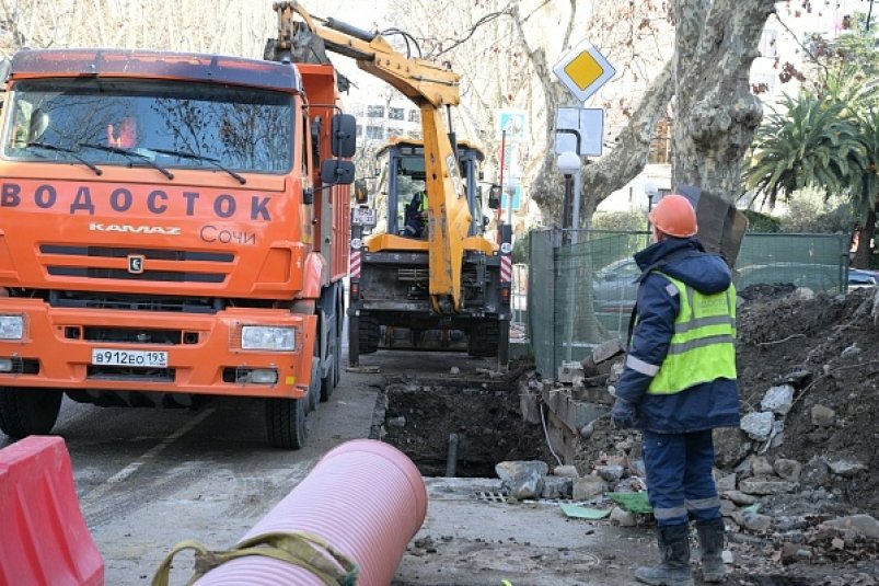 С начала года в Сочи очистили более 30 километров сетей ливневой канализации пресс-служба администрации Сочи