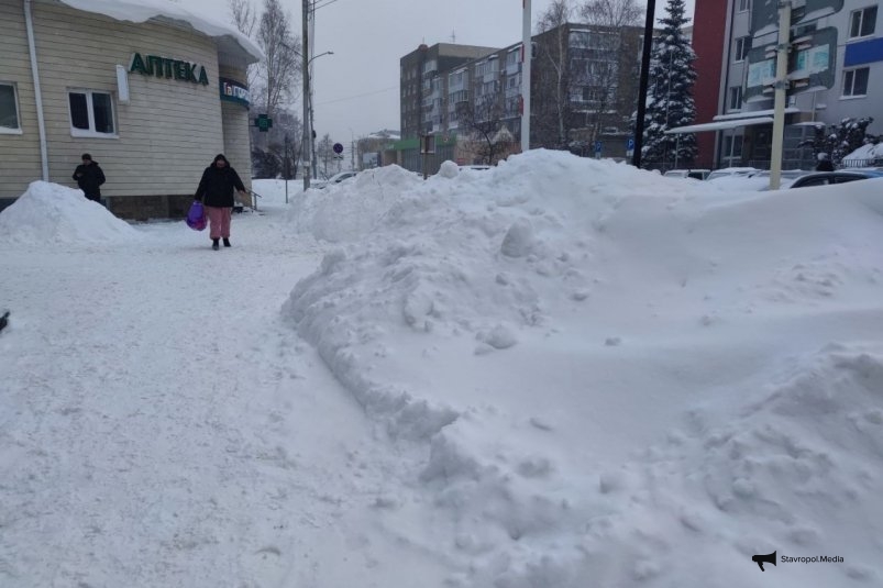 Ставрополье завалило снегом ИА Stavropol.Media