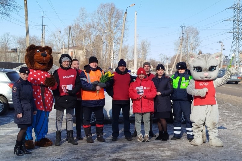 Акция на железнодорожном переезде пресс-службы ЗабЖД