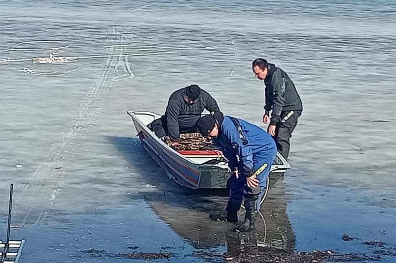 На Дону спасли кубанца, провалившегося под лед во время рыбалки t.me/dpchsro