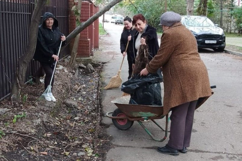 Две тысячи жителей сочинского Адлера вышли на уборку улиц t.me/admadler