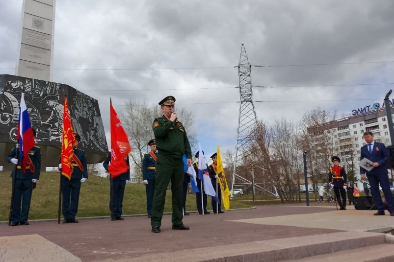 Мероприятие у стелы ИА IrkutskMedia