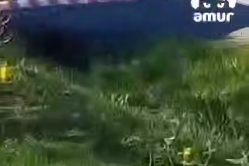 Скриншот из видео Видео очевидцев из Tg-канала amur_mash (18+)