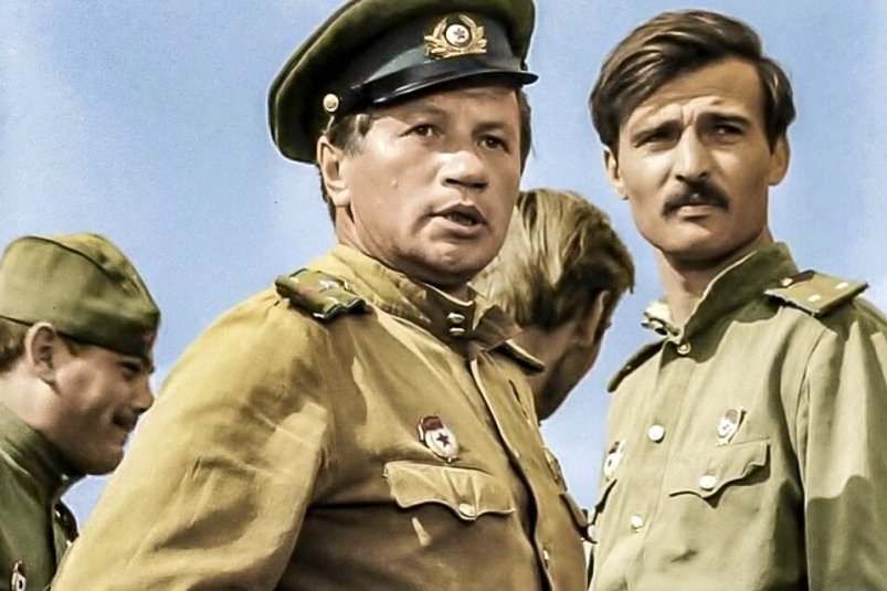 Культовый фильм СССР о войне кадр из фильма "В бой идут одни "старики"" (12+), 1974 год