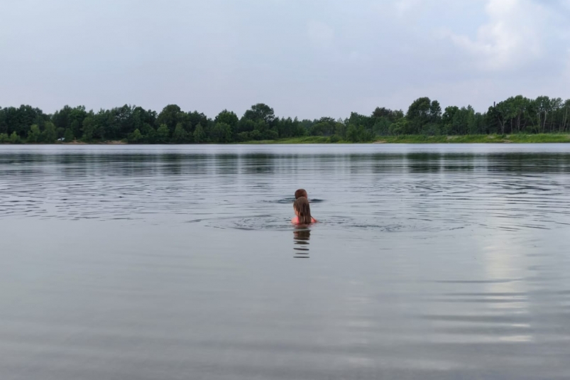 человек, водоем, вода Марина  Померанцева , ИА EAOMedia
