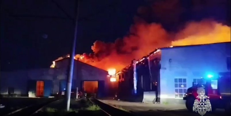 Пожар Пресс-служба ГУ МЧС России по Приангарью