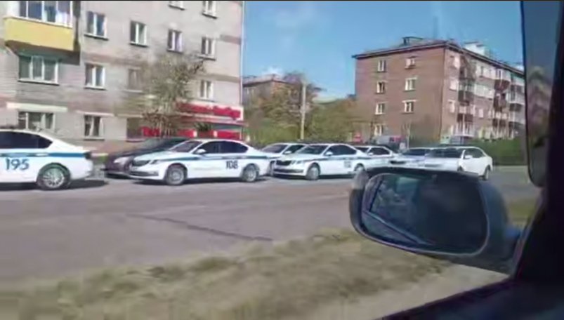 Правоохранители на дорогах Весь Улан-Удэ (скриншот с видео)