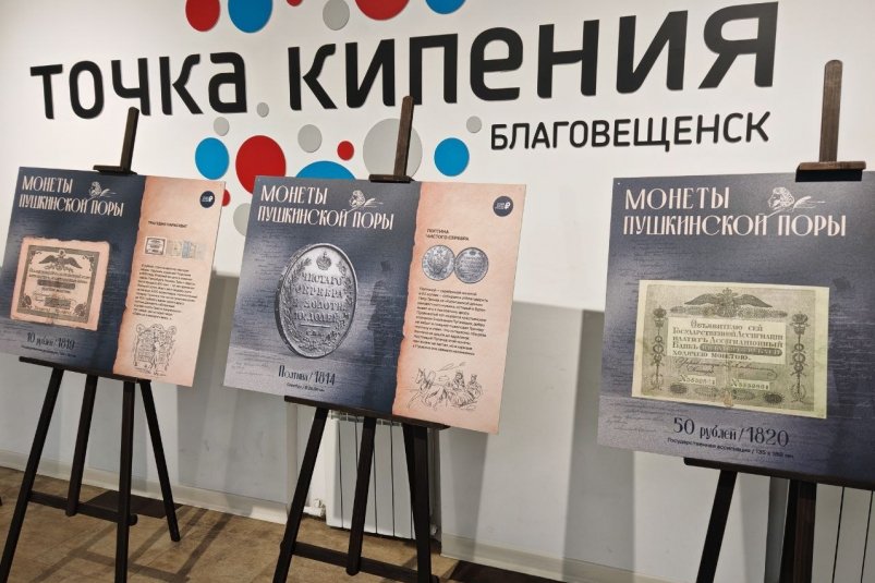 Выставка "Монеты пушкинской эпохи" (0+) работает до 11 августа Юлия Ожегова