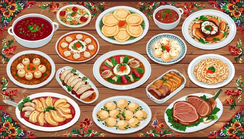 Русская кухня ИИ Кандинский (18+)