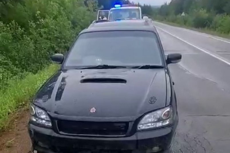 В Ногликском районе полиция открыла огонь по колесам автомобиля во время погони УГИБДД УМВД России по Сахалинской области