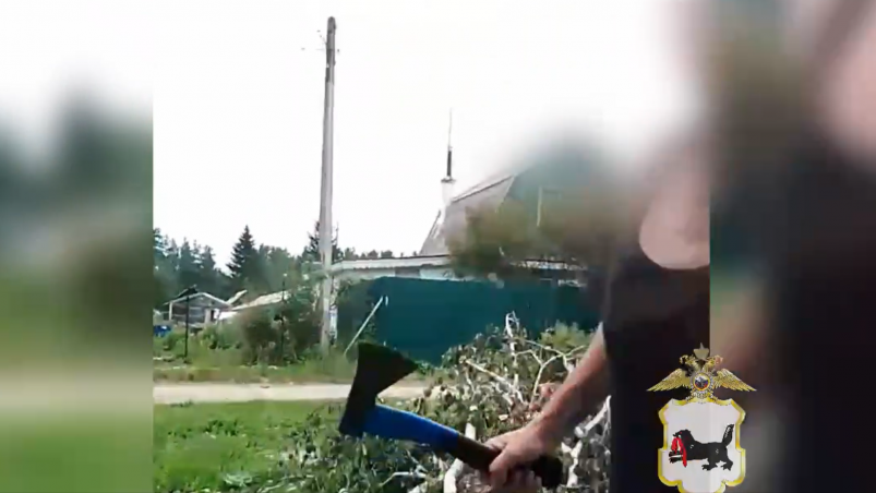 Мужчина с топором во время конфликта бросался на бывшую жену в Ангарске Пресс-служба ГУ МВД России по региону