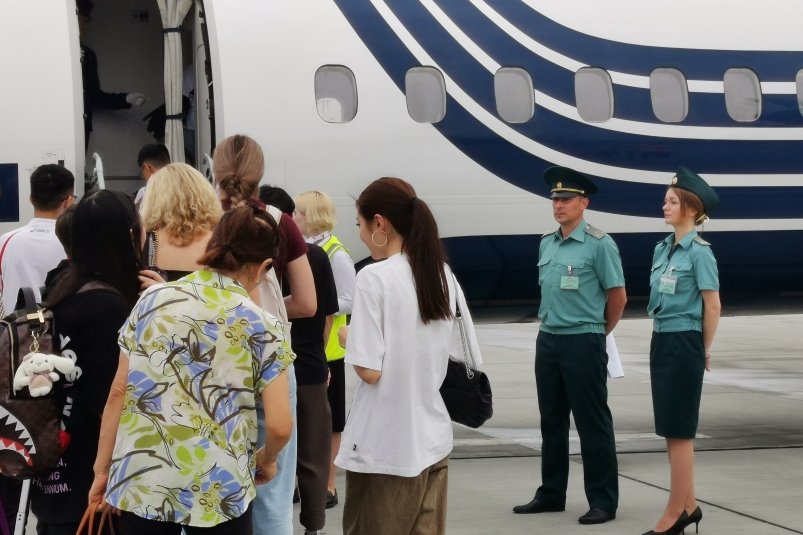 Количество пассажиров на международных рейсах с Сахалина выросло на треть пресс-служба Сахалинской таможни