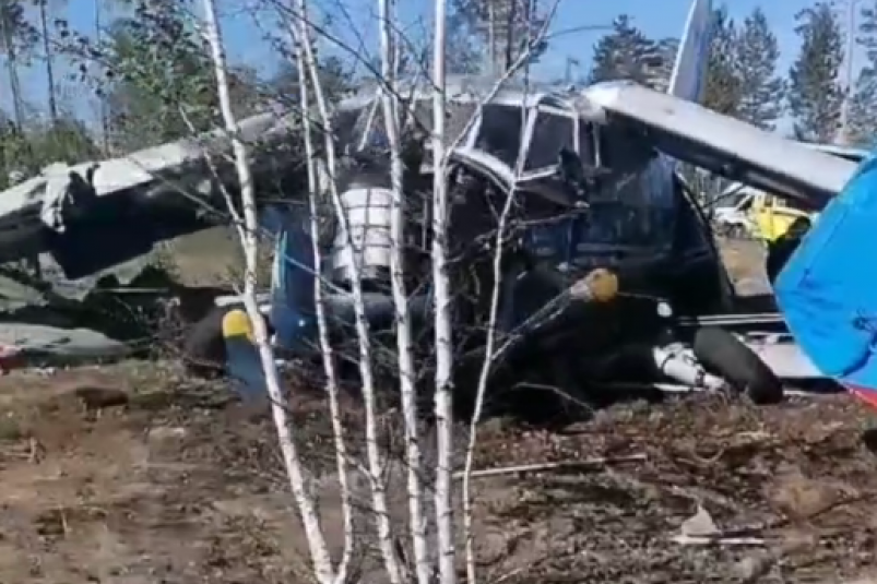 Авария самолёта кадр из видео