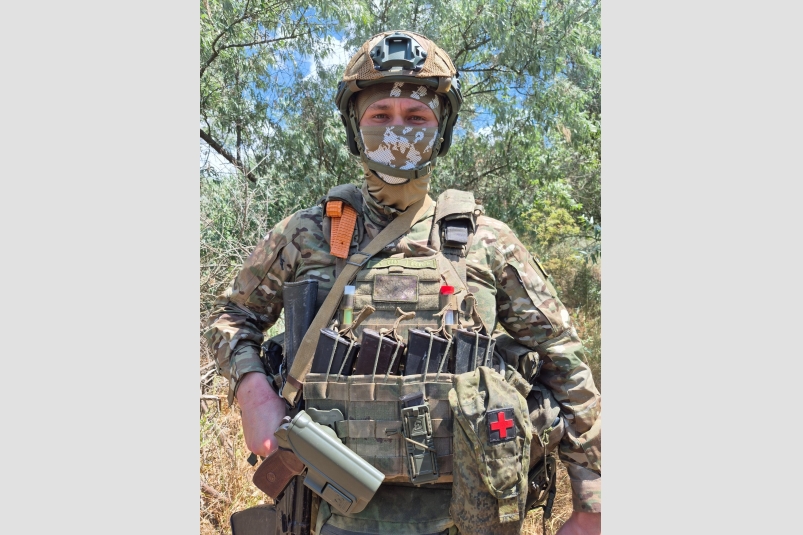 Военнослужащий с позывным "Маффин" Виктор Воронов