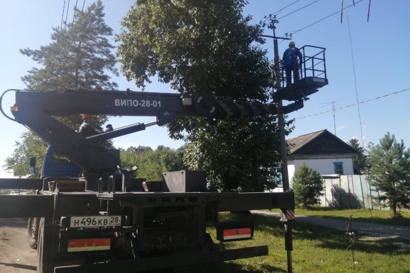 Работы по восстановлению электроэнергии продолжались почти трое суток Амурские электросети ДРСК