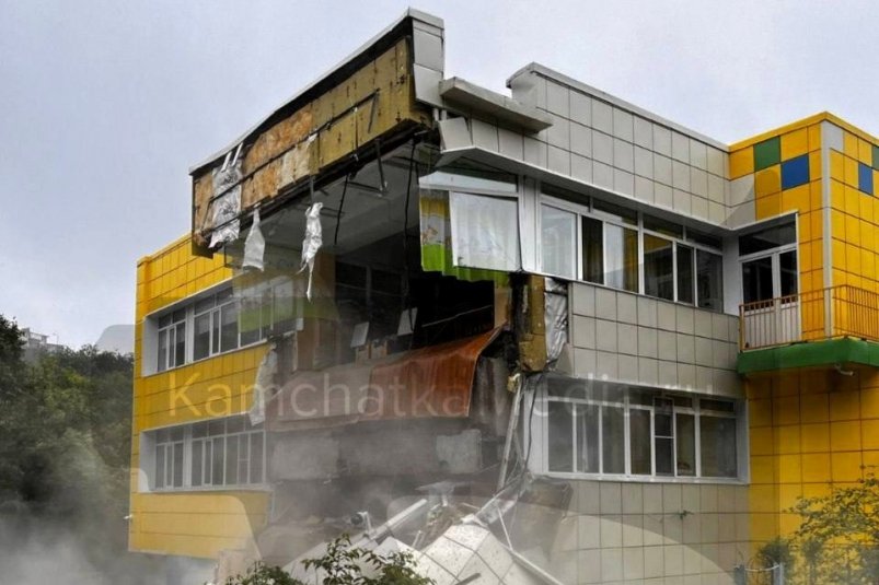 Детский сад после землетрясения Из социальных сетей