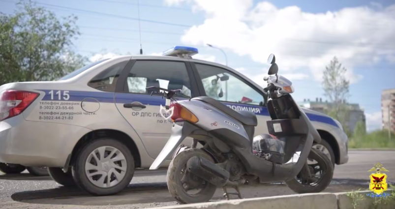 Полиция остановила нарушителя Кадр из видео
