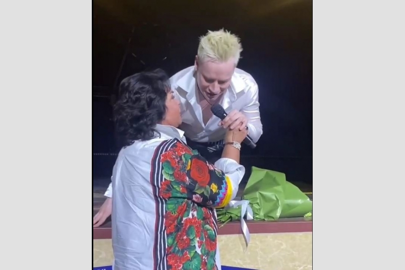 Кадр из видео @GALINA_SOB,  телеграм-канал КрасноЯРочки (18+)