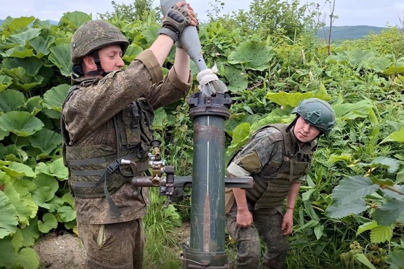 Военные на Сахалине отработали стрельбы из минометов "Сани" пресс-служба Восточного военного округа