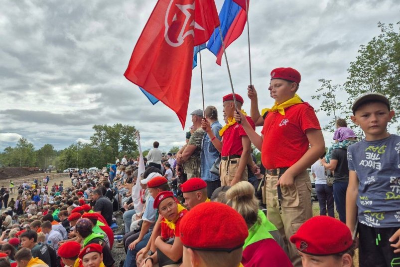 Сахалинские школьники посетили реконструкцию "Штурм полицейского поста Хандаса" пресс-служба министерства туризма Сахалинской области