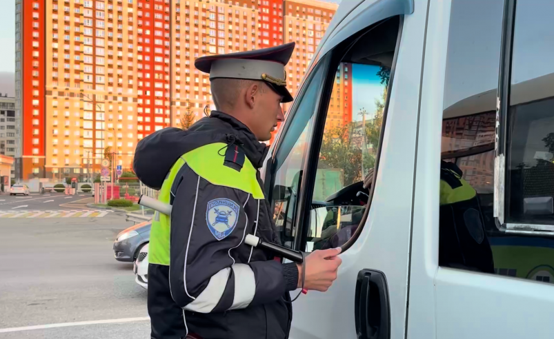 В Ставрополе прошёл рейд на пассажирском транспорте Кадр из видео ГАИ
