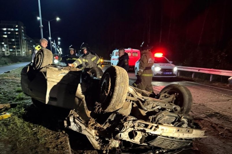 Жесткое ДТП произошло вечером 7 октября в ЗАТО Циолковский телеграм-канал "ЗАТО космоград" (18+)_