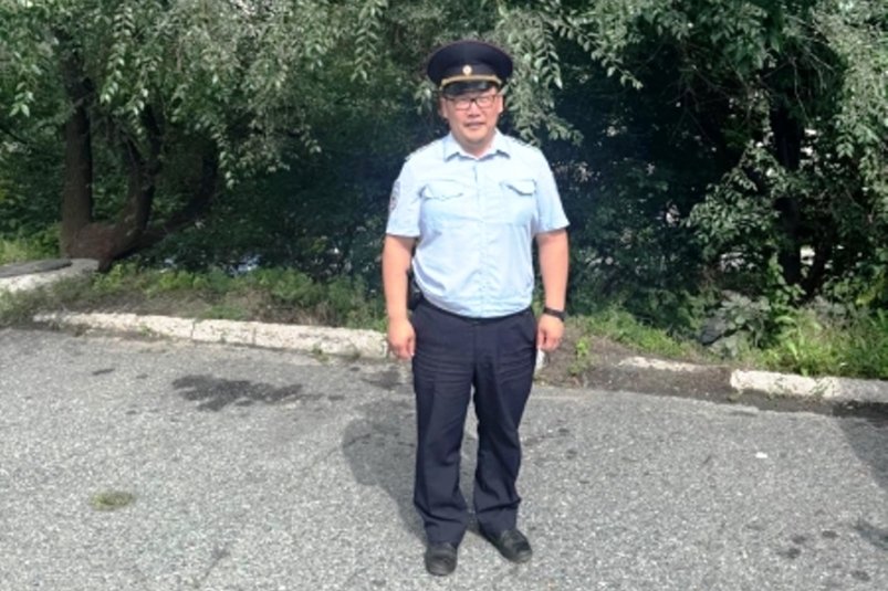 Старший участковый уполномоченный полиции Находки капитан полиции Борис Пак УМВД РФ по Приморскому краю