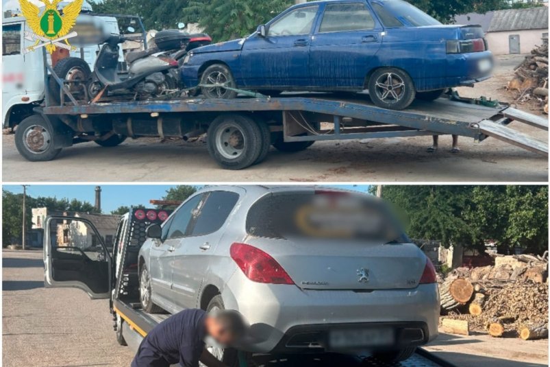 Изъятые транспортные средства Соцсети ГУФССП по РК и Севастополю