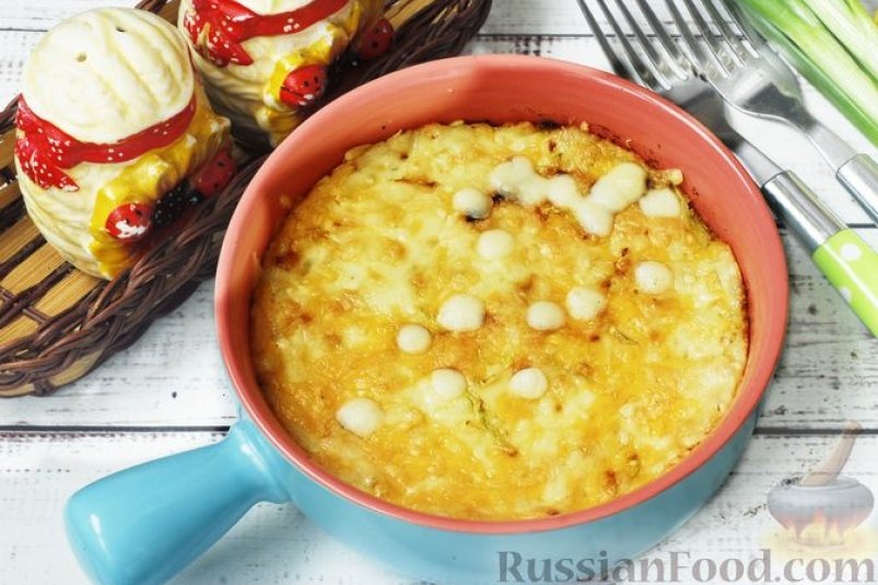 Запеканка из кабачков и картофеля, с сыром russianfood.com