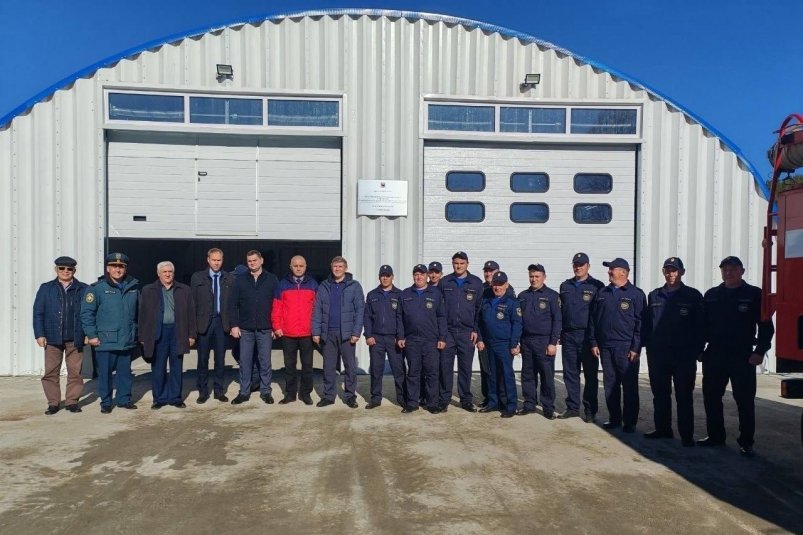 Пожарное депо открыли в деревне Зорино-Быково Иркутского района правительство Иркутской области