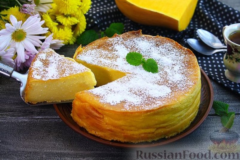 Вкус как у чизкейка: творожная запеканка с тыквой - нежнее не бывает russianfood.com